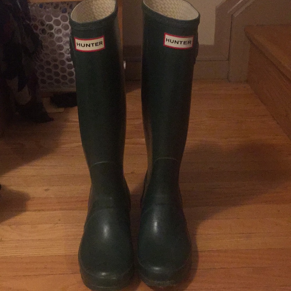 Hunter classic green rain boots